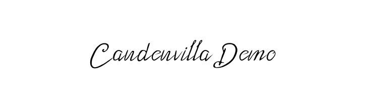Candenvilla_Demo  font caratteri gratis