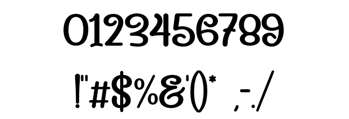Candera-Bold Font OTHER CHARS