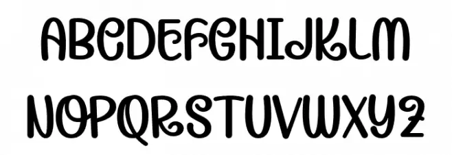 Candera-Bold Schriftart Groß