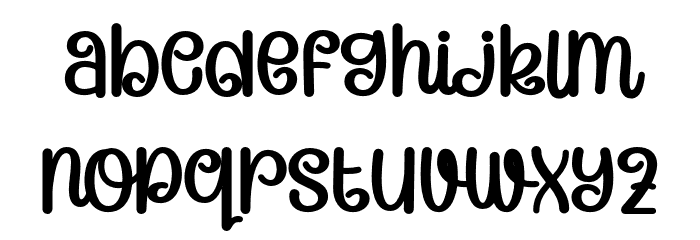 Candera-Bold Font LOWERCASE