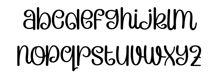 Candera-Regular Font LOWERCASE