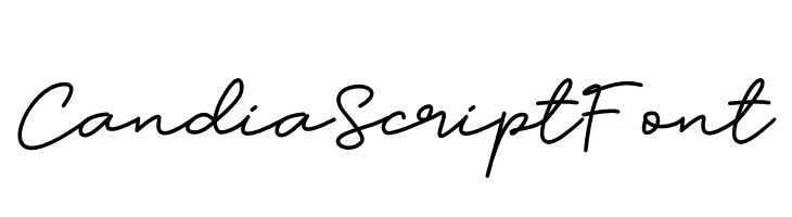 Candia Script Font  नि: शुल्क फ़ॉन्ट्स डाउनलोड