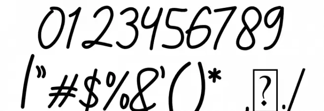 Candia Script Font Font OTHER CHARS