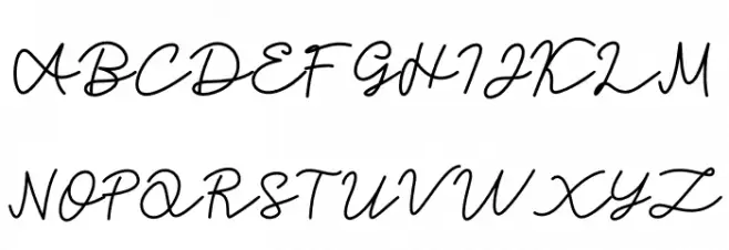 Candia Script Font Schriftart Groß