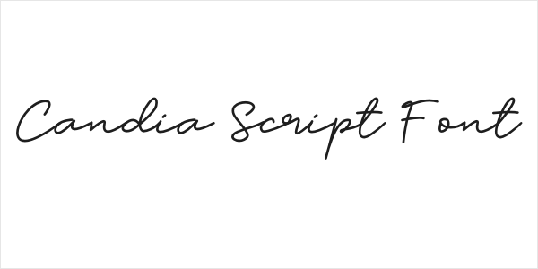 Candia Script Font Logo