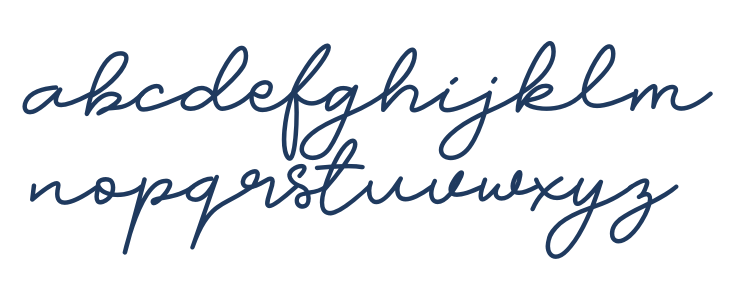 Candia Script Font Lowercase