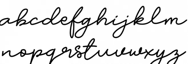 Candia Script Font Polices MINUSCULES