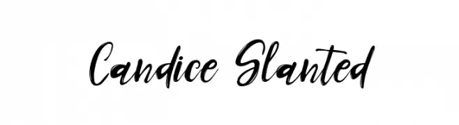 Candice Slanted  Frei Schriftart Herunterladen