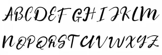 Candice Slanted Font UPPERCASE