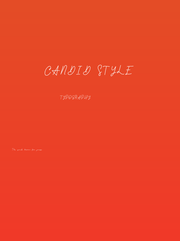 Candid Style Poster