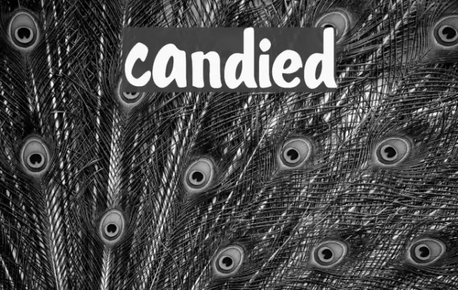 Candied Font examples