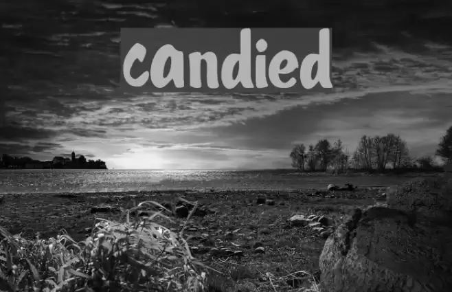 Candied Font examples