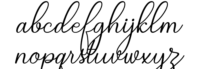 Candire Font LOWERCASE