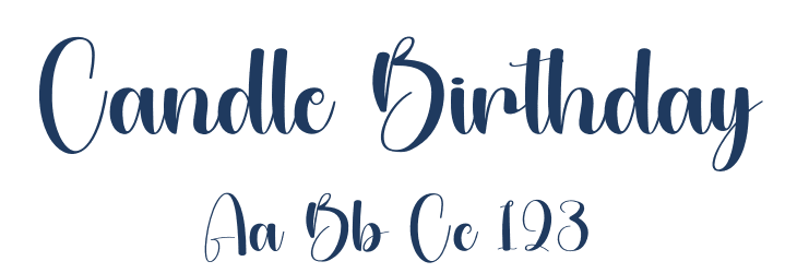 Candle Birthday Font Preview