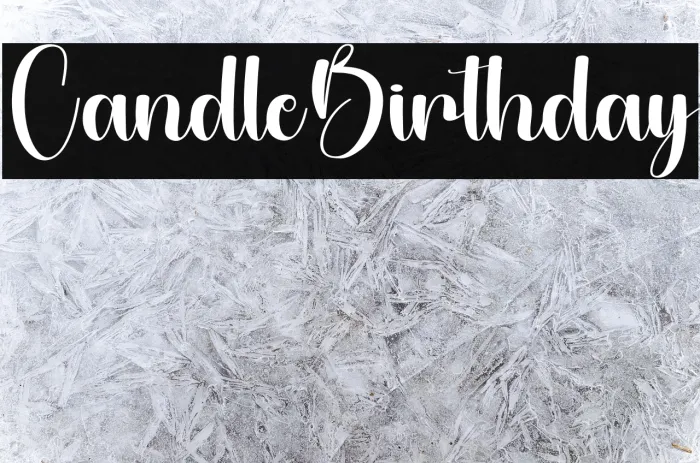 Candle Birthday Example 3