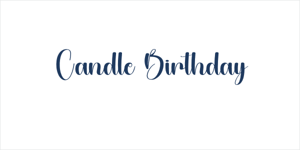 Candle Birthday Logo