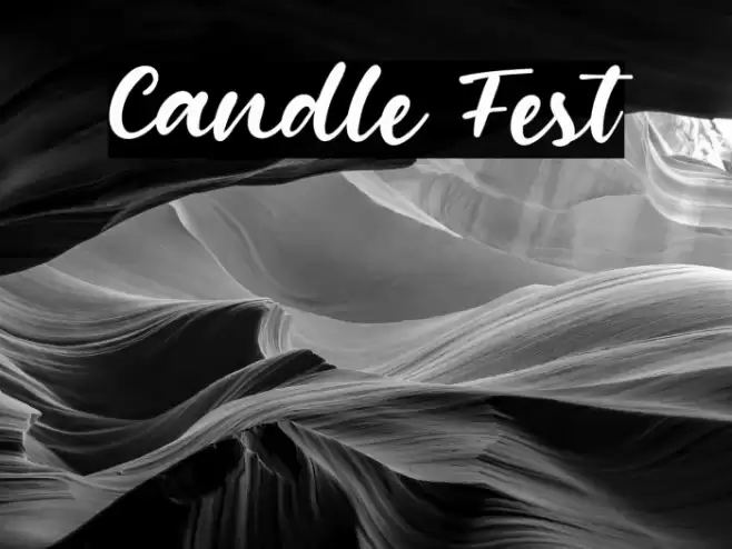 Candle Fest Font examples
