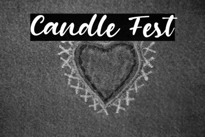 Candle Fest Font examples