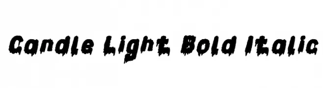 Candle Light Bold Italic  Скачать бесплатные шрифты