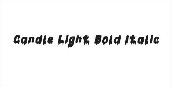 Candle Light Bold Italic Logo