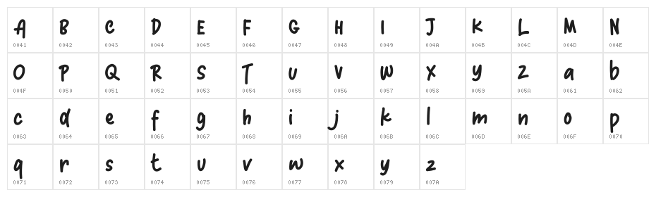 Candle Light FREE Character Map