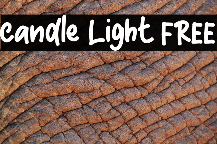 Candle Light FREE Font examples