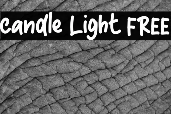 Candle Light FREE Font examples