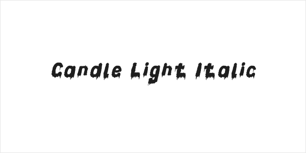 Candle Light Italic Logo