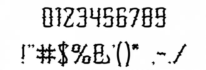 Candle Light Font OTHER CHARS