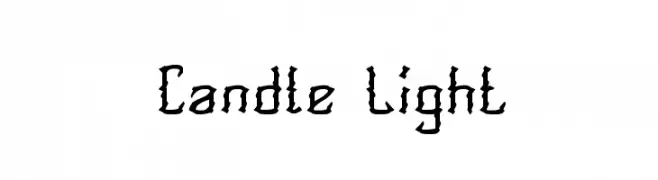 Candle Light  フリーフォントのダウンロード