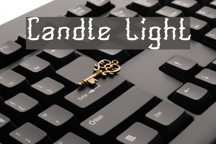 Candle Light Font examples