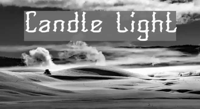 Candle Light Font examples