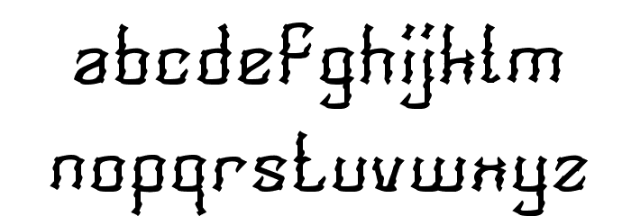 Candle Light Font LOWERCASE