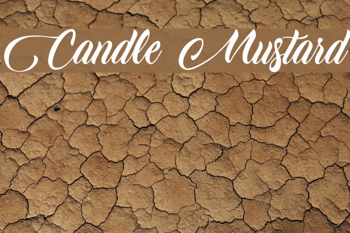 Candle Mustard Example 1