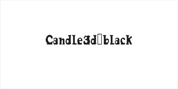 Candle3d-black Logo