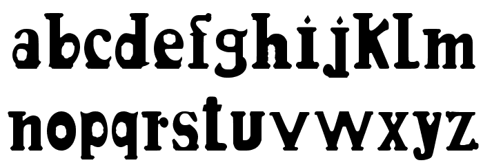 Candle3d-black Font LOWERCASE