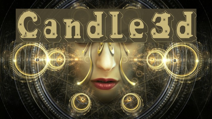 Candle3d Font examples