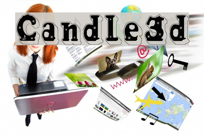 Candle3d Font examples