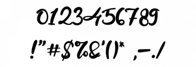 CandleFest Font OTHER CHARS