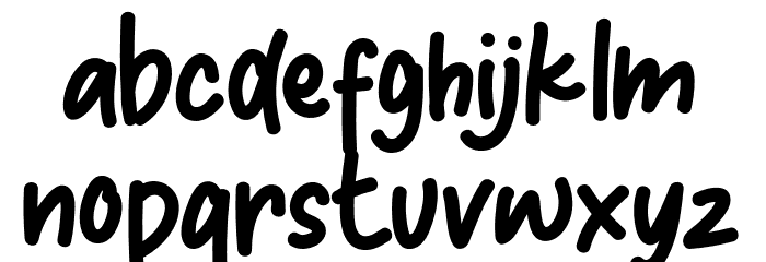 CandleLightFREE Font LOWERCASE