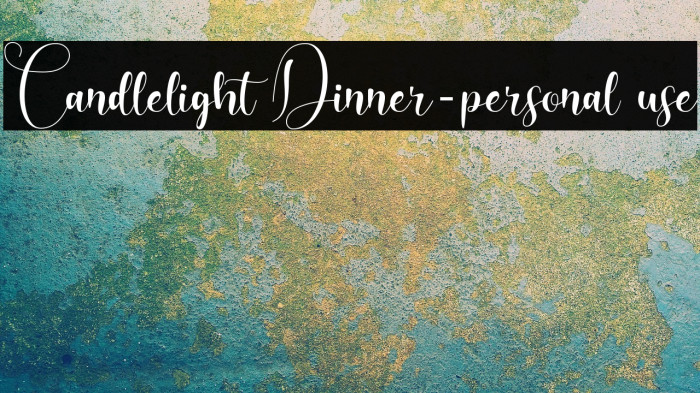 Candlelight Dinner-personal use Example 3