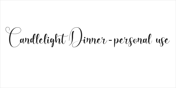 Candlelight Dinner-personal use Logo