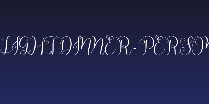 Candlelight Dinner-personal use Social Header