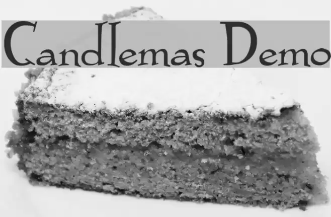 Candlemas Demo フォント examples