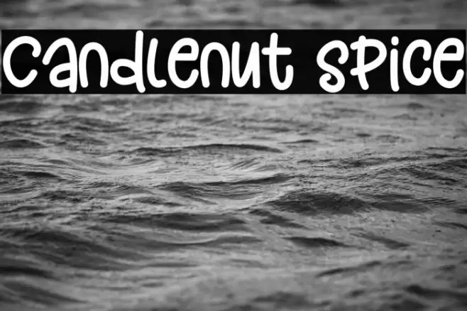 Candlenut Spice Schriftart examples