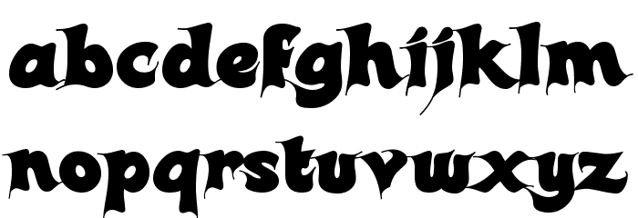 Candles Font LOWERCASE
