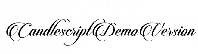 CandlescriptDemoVersion  免费字体下载
