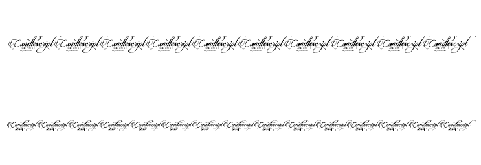 CandlescriptDemoVersion Font OTHER CHARS