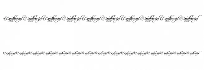 CandlescriptDemoVersion Font OTHER CHARS