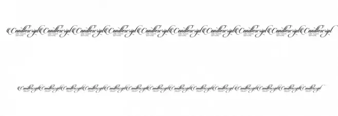 CandlescriptDemoVersion Font OTHER CHARS